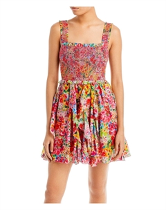 Женский цветочный миди-сарафан, цвет garden floral Alice & olivia