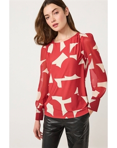 Блузка Длинные рукава Круглый вырез на манжетах Next