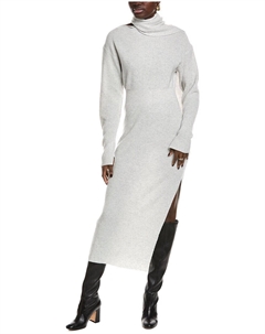 Liliana Платье-свитер из смеси шерсти и кашемира, серый Toccin