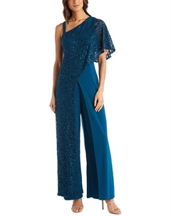 Женский кружевной комбинезон с пайетками, цвет peacock R&m richards