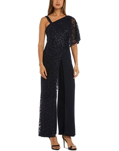 Женский кружевной комбинезон с пайетками, темно-синий R&m richards