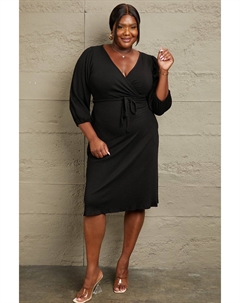 Платье-рубашка с расклешенным лифом и складками в полный рост, черный Fashnzfab