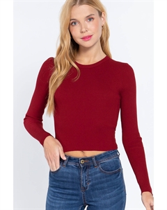 Длинный свитер с открытой спиной Slv, цвет wine Fashnzfab