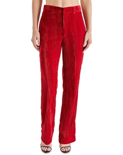 Женские нарядные брюки прямого покроя из мятого бархата Mercer, красный Steve madden