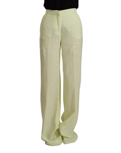 Шикарные женские брюки прямого покроя с высокой талией, желтый Msgm