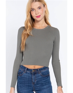 Длинный свитер с открытой спиной Slv, цвет sage Fashnzfab