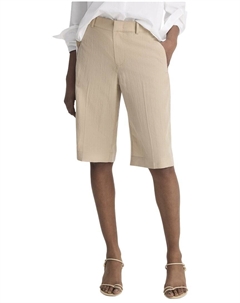 Короткие фактурные шерстяные шорты средней посадки, коричневый Vince