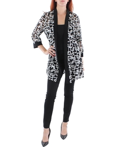 Женский сетчатый принтованный блейзер Duster, черно-белый R&m richards