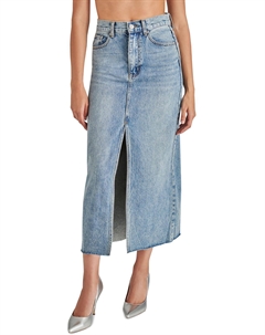 Женская джинсовая юбка-миди Avani с высокой посадкой, светло-голубой Steve madden