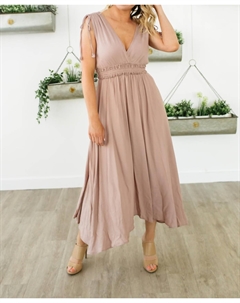 Платье макси в стиле бохо лилового цвета Reset by jane