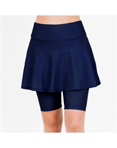 Женская расклешенная юбка для плавания длиной до середины бедра с велосипедными шортами, темно-синий Calypsa