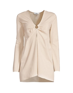 Женская металлизированная туника Nerea Cover-Up, золотой Sara cristina