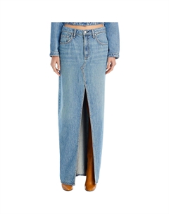 Женская джинсовая юбка с разрезом по низу длиной до середины голени, цвет beverlys Rag & bone