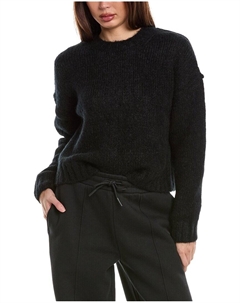 Свитер из смеси букле, альпаки и мохера, черный Sweaty betty