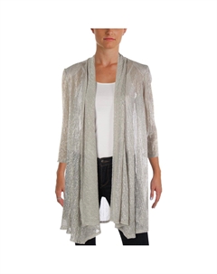 Женская куртка с металлическим верхом и жатым эффектом, цвет champagne R&m richards