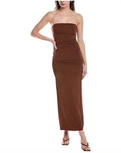 Платье макси прямого кроя, коричневый Chaser