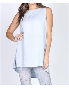 Льняная туника цвета «ледяной синевы» M.rena