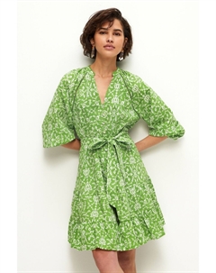 Мини-Платье с поясом, зеленый Next