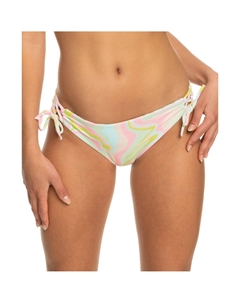 Плавки-хипстеры для женщин Juniors Tropics Hype с завязками по бокам, раздельные, цвет ambroisia swirl Roxy