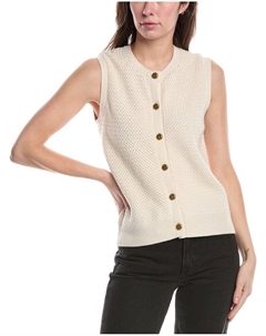 Кардиган без рукавов Jax из смеси шерсти, белый Rag & bone