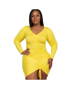 Женское платье, желтый Fashnzfab