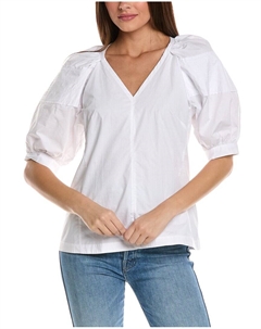 3.1 Топ с рукавами-фонариками Phillip Lim, белый 3.1 phillip lim