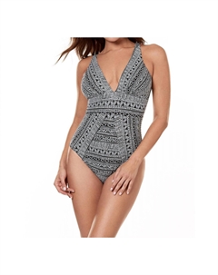 Слитный купальник Stripe Odyssey в стиле Castaway Miraclesuit
