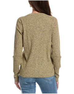 RE/DONE Кардиган с шевронным узором в рубчик, зеленый Redone