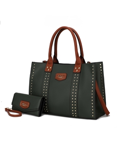 Женская сумка-тоут Davina из веганской кожи с кошельком, оливковый Mkf collection by mia k.