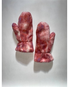 Шерстяные варежки розового и фиолетового цвета Clyde