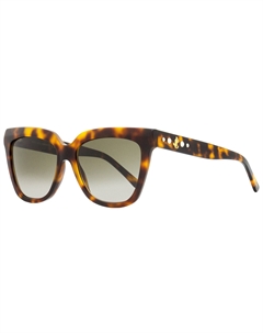 Женские квадратные солнцезащитные очки Julieka 086HA Havana 55 мм Jimmy choo