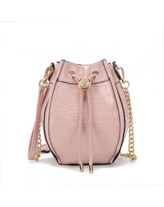 Женская сумка-хобо Cassidy из веганской кожи с тиснением под крокодила, фуксия Mkf collection by mia k.