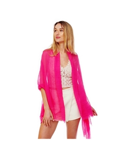 Однотонный продолговатый шарф, фуксия Fashnzfab