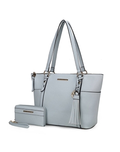 Женская сумка-тоут Gloria с кошельком в комплекте от Mia K, светло-голубой Mkf collection by mia k.