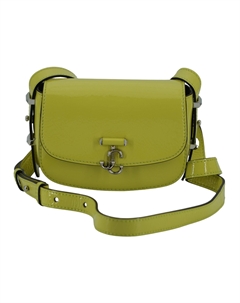 Женская сумка через плечо из лаймовой кожи, желтый Jimmy choo