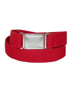 Эластичный ремень большого размера с плоской магнитной пряжкой No Show, красный Ctm