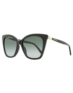 Солнцезащитные очки женские «кошачий глаз» Rua /G 8079O черные 56 мм Jimmy choo