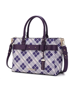 Женская сумка-саквояж Vivian из веганской кожи от Mia K, фиолетовый Mkf collection by mia k.