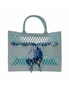 Женская сумка-тоут Soleil Cutout Jelly в светло-голубом цвете Cthru