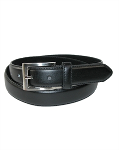 Мужской кожаный ремень 1 1/8 дюйма с серебряной пряжкой Ctm