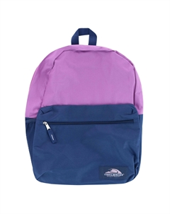 Двухцветный рюкзак для девочек длиной 18 дюймов с передним карманом, фиолетовый/темно-синий Trailmaker