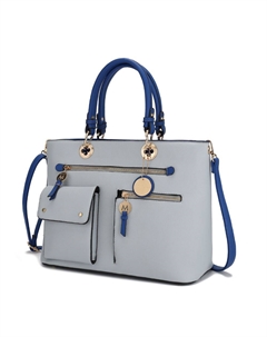 Сумка-портфель Julia с несколькими карманами, светло-голубой Mkf collection by mia k.