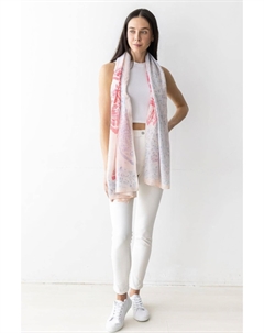 Модный узкий шарф, розовый Fashnzfab