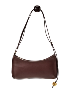 Длинная сумка через плечо Le Chiquito из кожи с тиснением под питона, зеленый Jacquemus