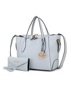 Женская сумка-тоут Bruna с кошельком в комплекте от Mia K, светло-голубой Mkf collection by mia k.