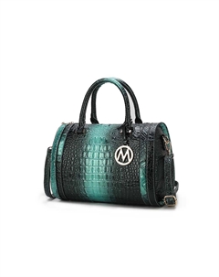 Женская сумка-сэтчел Usal с тиснением под крокодила от Mia K, зеленый Mkf collection by mia k.