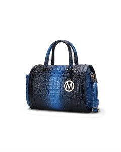 Женская сумка-сэтчел Usal с тиснением под крокодила от Mia K, синий Mkf collection by mia k.