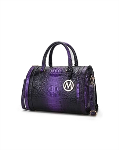 Женская сумка-сэтчел Usal с тиснением под крокодила от Mia K, фиолетовый Mkf collection by mia k.