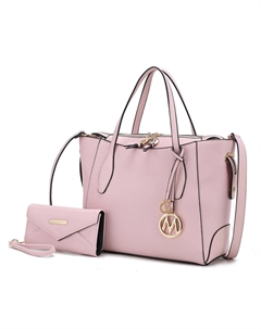 Женская сумка-тоут Bruna с кошельком в комплекте от Mia K, розовый Mkf collection by mia k.