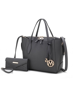 Женская сумка-тоут Bruna с кошельком в комплекте от Mia K, серый Mkf collection by mia k.